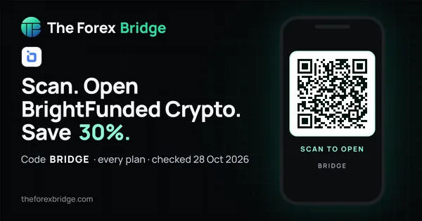 BrightFunded Crypto coupon code BRIDGE: 30% off