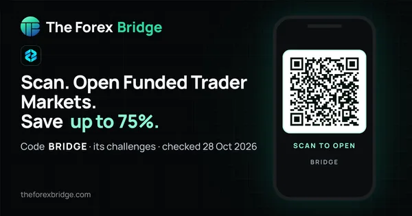 Funded Trader Markets coupon code BRIDGE: up to 75% off