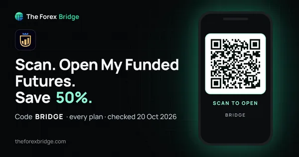 My Funded Futures coupon code BRIDGE: 50% off